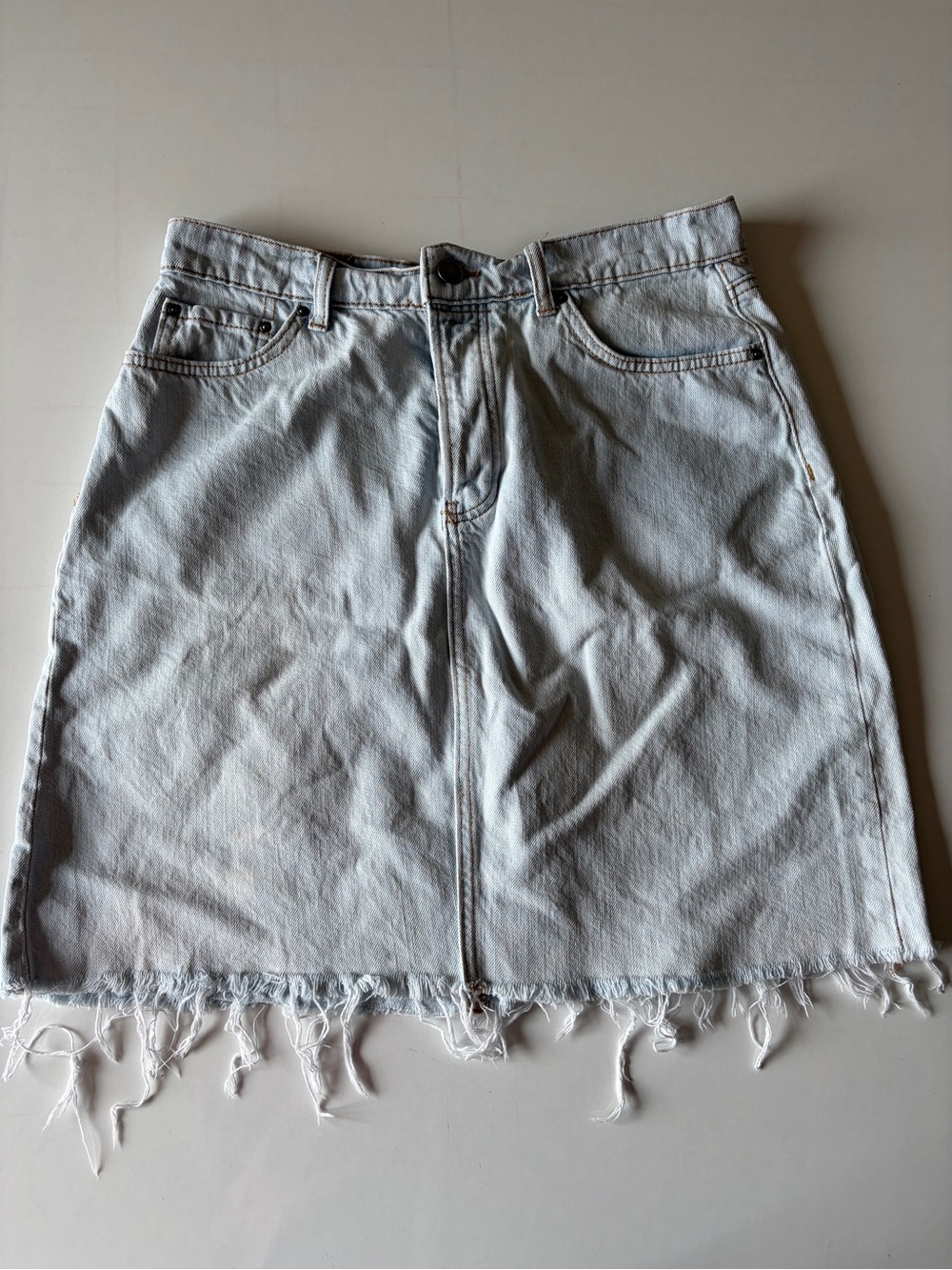 Velvet heart premium denim Kayla high waist mini skirt women’s 29 distressed